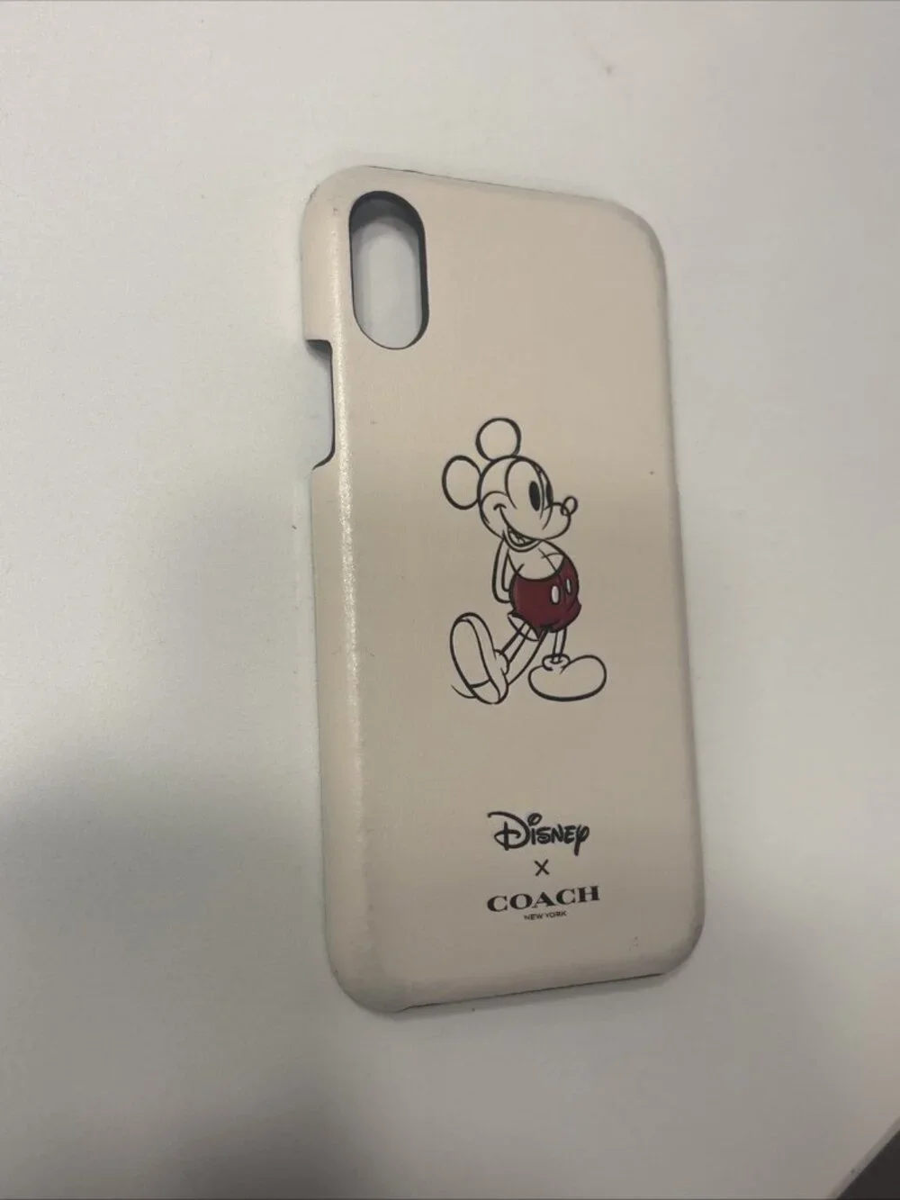 Coach x Disney Chalk White Posing Mickey Mouse Phone Case for Iphone X, XS